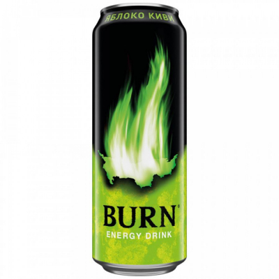 Напиток Burn Apple-Kiwi 0.49л